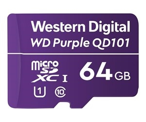 WD Purple micro SD kort 64 GB