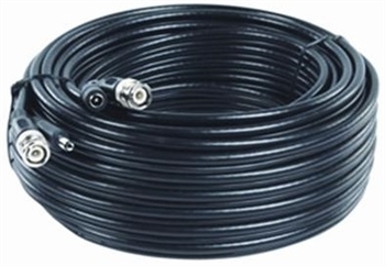 35m Coax og strøm kabel med BNC og DC stik